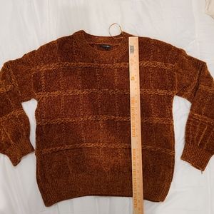 Chenille braided detail sweater